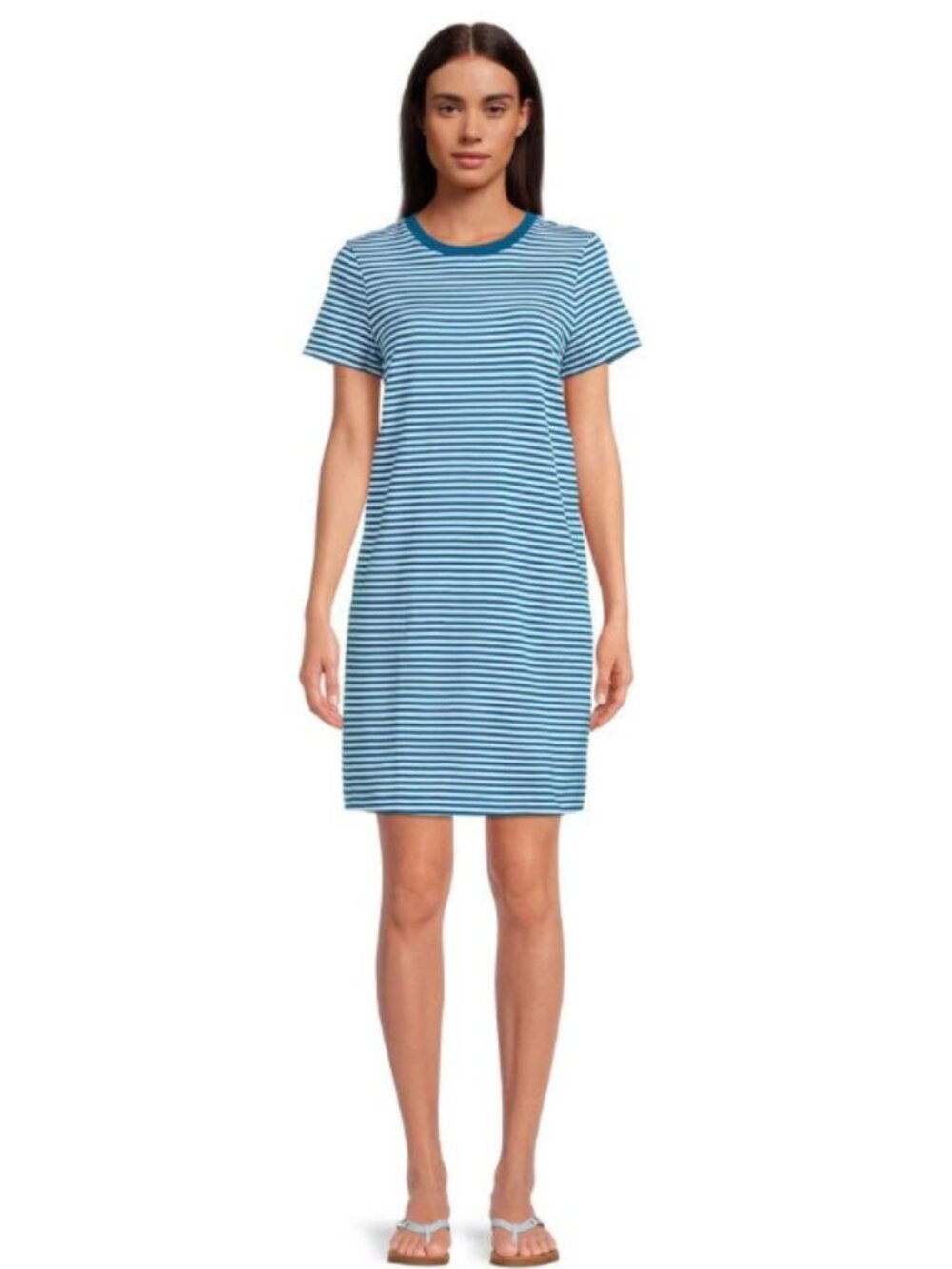 Time and Tru Women's Striped T-Shirt Dress XXL (22)